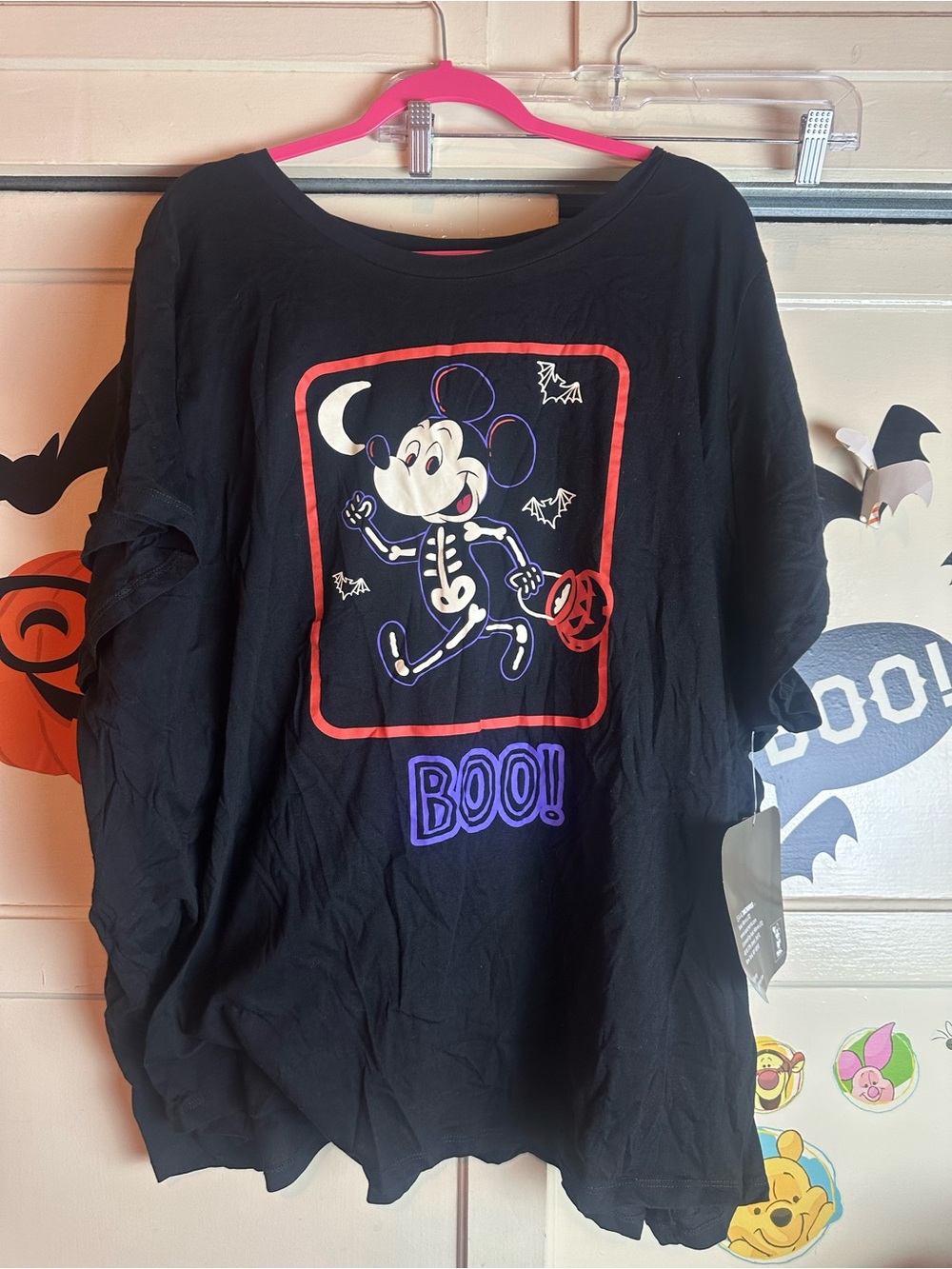 Mickey Mouse skeleton plus size lounge top size 6X